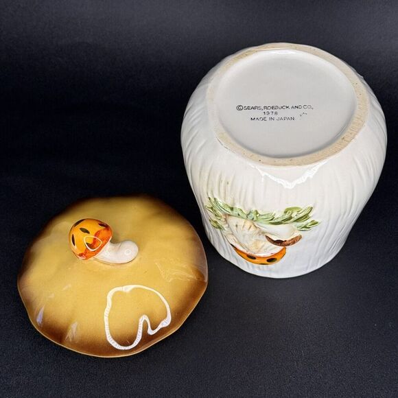Vintage Sears Merry Mushroom Small Canister - Picture 8 of 11